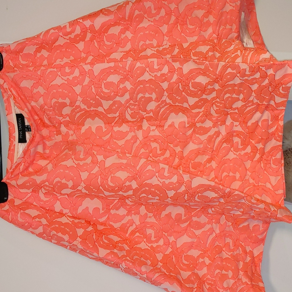 Pink Tartan bubblegum pink jacquard skirt